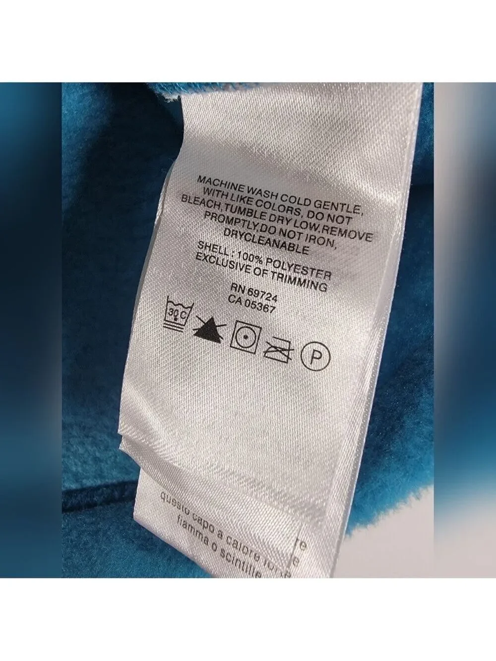 NEW Columbia Flattop Ridge Fleece Jacket Full Zip Blue Youth Large Mock Neck NWT